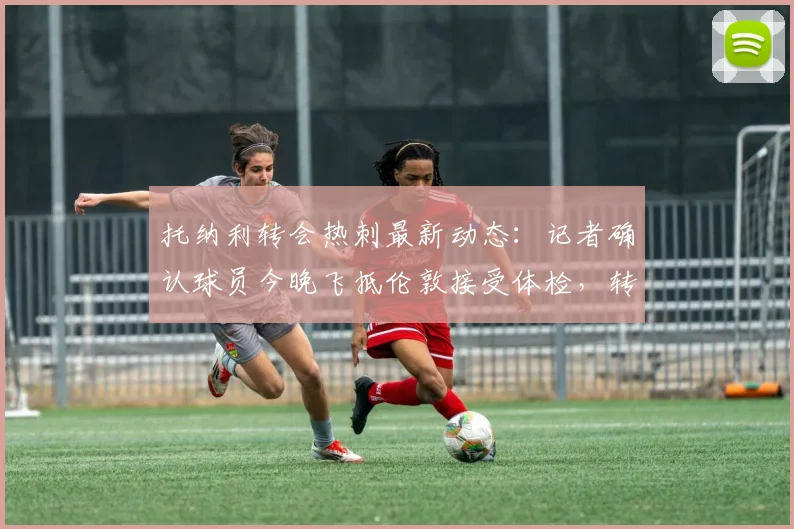 托纳利转会热刺最新动态：记者确认球员今晚飞抵伦敦接受体检，转会费与合同细节即将披露